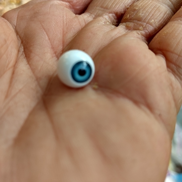 Vintage Playhouse Collection 10mm Blue Doll Eyeballs Eyes for Doll Making - Picture 1 of 2